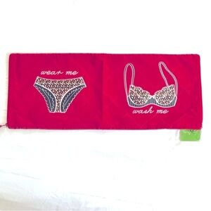Vera Bradley Wash & Wear Organizer Tango Red Travel Lingerie Bag NWT